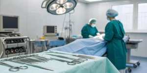 A doctor performs a lumbar facet injection on a patient for chronic lower back pain.